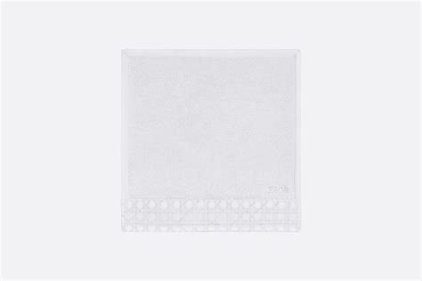 Serviette carrée Cannage, liteau blanc 